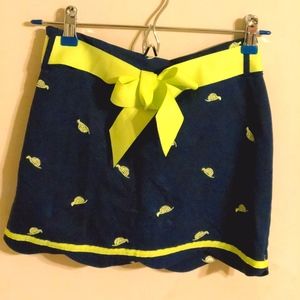 Girls Turtles & Tees Golf Skort